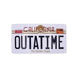 Back To The Future Replica Number Plate Tin Sign
