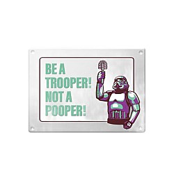 Original Stormtrooper Metal Sign Stormpooper