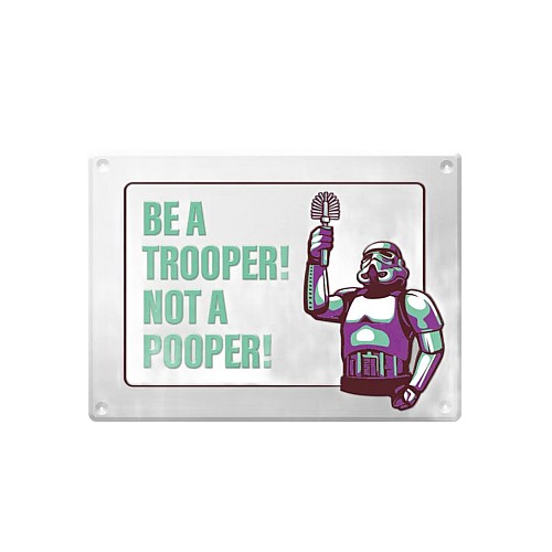 Original Stormtrooper Metal Sign Stormpooper