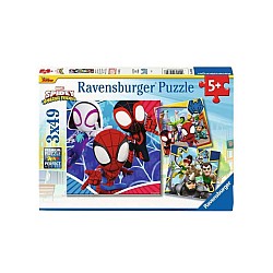 Puzzle Ravensburger Spidey's Adventures 3x49pc