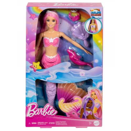 Doll Barbie Colour Changing Feature Mermaid (hrp97)