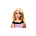Doll Barbie 65th Anniversary Blonde Doll With Pink Striped Dress (hth66)