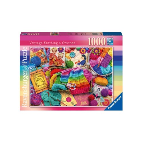 Puzzle Ravensburger Vintage Knitting & Crochet 1000pc