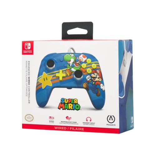 Controller Powera Enhanced Wired Mushroom Kingdom Friends - Nintendo Switch