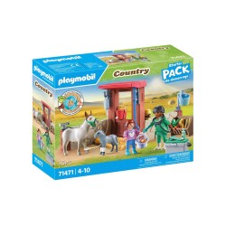 Set Playmobil Veterinary Mission With The Donkeys (71471)