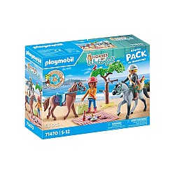 Set Playmobil Horseback Riding Trip To The Beach With Amelia And Ben (71470)