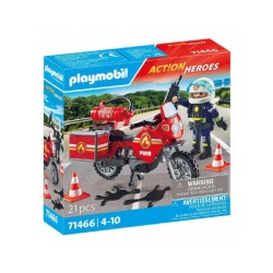 Playmobil Fire Motorcycle & Oil Spill Incident (71466)