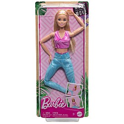 Barbie Doll Made To Move Blonde Fashion Wearing Removable Sports Top Pants (hrh27)
