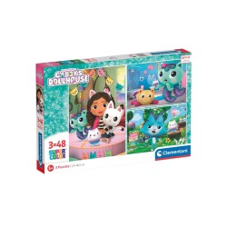 Puzzle Clementoni Gabby's Dollhouse 3x48pc (25289)