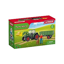 Schleich Farm World Tractor With Trailer (42608)