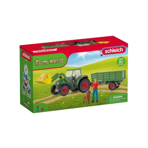 Schleich Farm World Tractor With Trailer (42608)