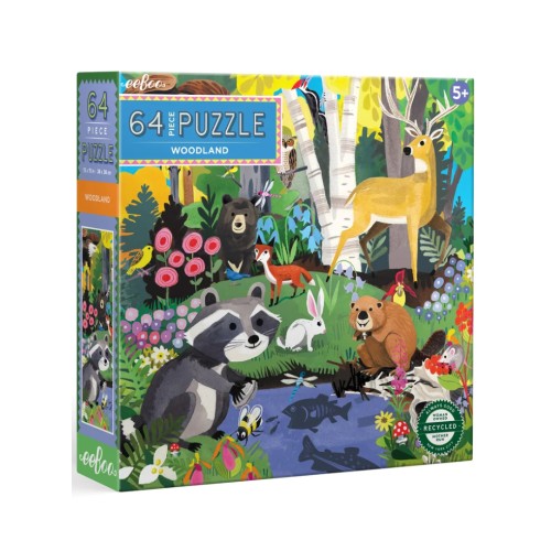 Puzzle Eeboo 64pc Woodland (epzwdl)
