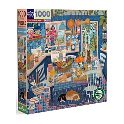 Puzzle Eeboo 1000pc Blue Kitchen (epztbuk)