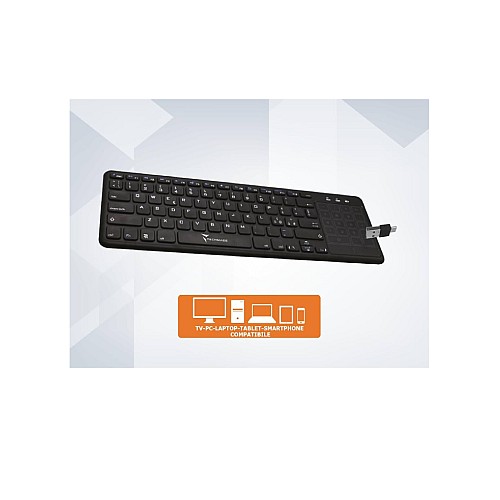 Keyboard Techmade Wireless Tm-bk268t Touchpad Black