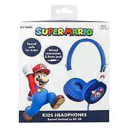 Headphones Otl Mario Blue Core Wired