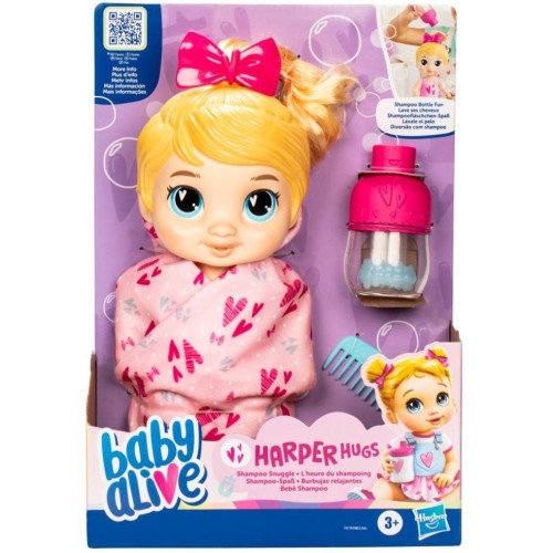 Baby Alive Shampoo Snuggle Bldh Harper Doll (f9119)