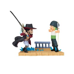 Banpresto Wcf Log Stories One Piece Zoro Vs Mihawk 7cm 88603