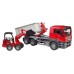 Bruder Man Tgs Truck With Roll-off Container & Schaffer Yard Loader (03767) Bruder Man Tgs Truck With Roll-off Container & Schaffer Yard Loader (03767)