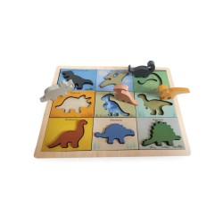 Magni Dino Puzzle In Wood 100% (3275)