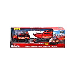 Majorette Land Rover Fire Rescue W. Boat (213716001038 )