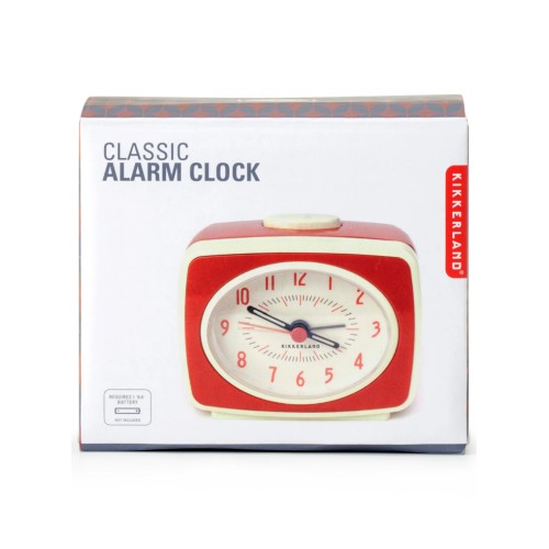 Small Classic Alarm Clock Red (ac14-rd-eu)