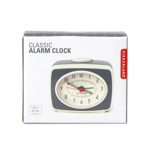 Small Classic Alarm Clock Grey (ac14-gr-eu)