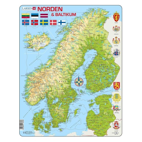 Larsen Puzzle The North (75 Pcs) (k3)