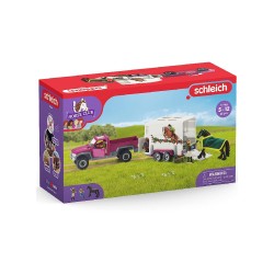 Schleich Horse Club Pick Up With Horse Box (42346)