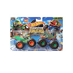 Hot Wheels Monster Trucks Demolition Doubles Duck N Roll Vs Piran-ahhhh (hwn54)