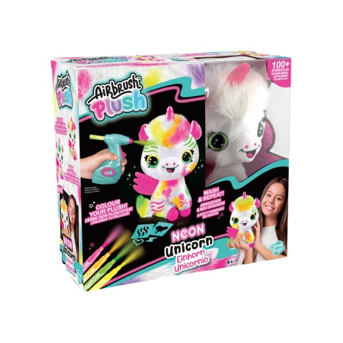 Airbrush Plush Neon Unicorn (111024)
