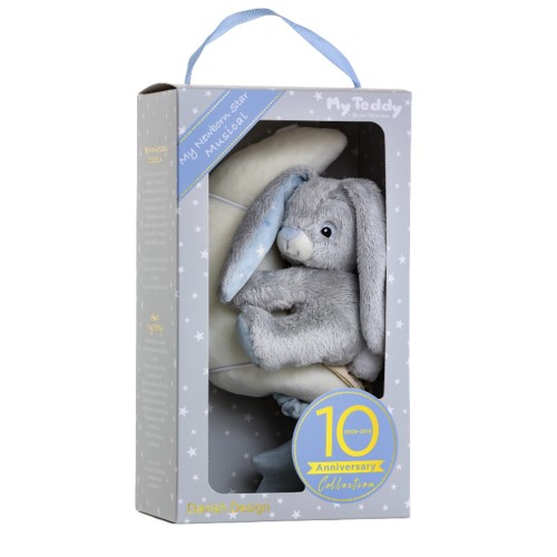 My Teddy My New Born Star Musical Blue (28-nsbm)