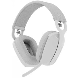 Headphones Logitech Zone Vibe 100 Lightweight Wireless Over Ear Noise Canceling Microphone Off White