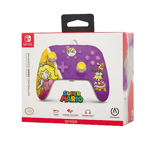 Controller Powera Enhanced Wired Princess Peach Battle