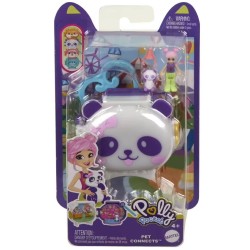 Polly Pocket Mini Pet Connects Panda Compact Playset (hrd38)