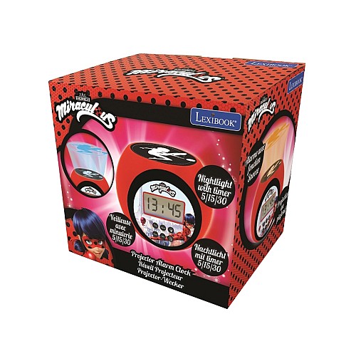Lexibook Miraculous Projector Alarm Clock With Timer (rl977mi)