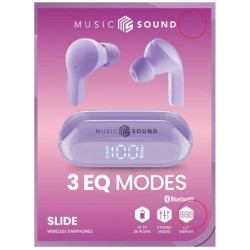 Earpods Ms Slide 3eq Lcd Tws Bt Purple