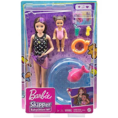 Barbie Skipper Babysitters Doll And Playset Pool (grp39)