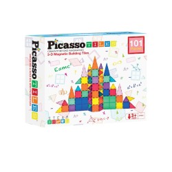 Picasso Tiles 3-d Magnetic Building Set (101pcs) (pt101)