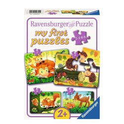 Ravensburger Puzzle Forest Animal Fun 2/4/6/8pc