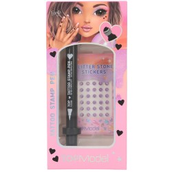 Topmodel Tattoo Pen With Glitter Stones Beauty And Me & Lip Gloss Night Light (bundle)