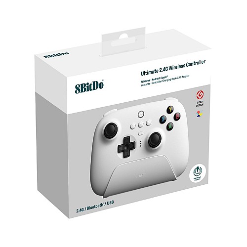 Controller 8bitdo Ultimate 2.4g Pad Hall Edition White