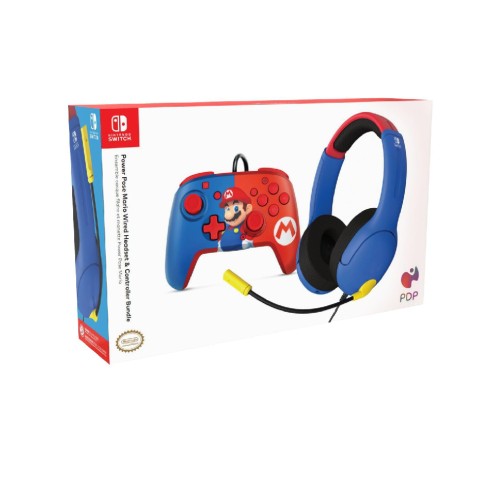 Mario Bundle Airlite Headset & Mario Power Pose Controller