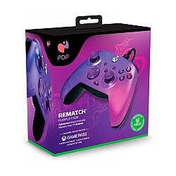Controller Pdp Rematch Wired Purple Fade