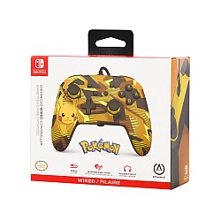 Controller Powera Enhanced Wired Camo Storm Pikachu