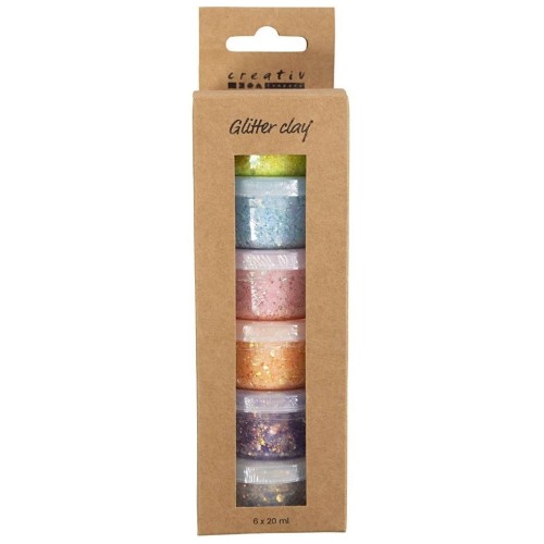 Diy Kit Glitter Clay 6 Pcs (78745)