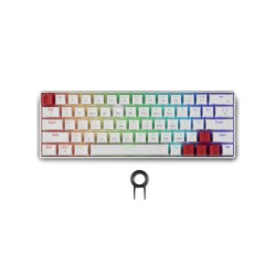 Spartan Gear Pegasus 2 Rgb Wired Wireless 63 Keys Mechanical Keyboard ( White)