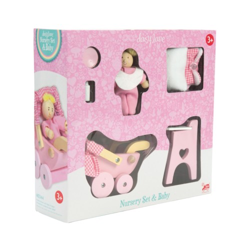 Le Toy Van Nursery Set With Baby Doll (lme044)