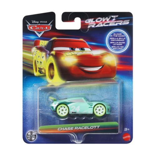 Disney Cars Glow Racers Chase Racelott Vehicle (hym84)