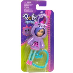 Mattel Polly Pocket Friend Clips Doll With Hoodie Dyno (hrd62)