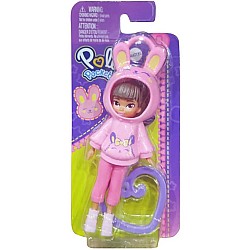 Mattel Polly Pocket: Friend Clips Doll With Hoodie Bunny (hrd63)